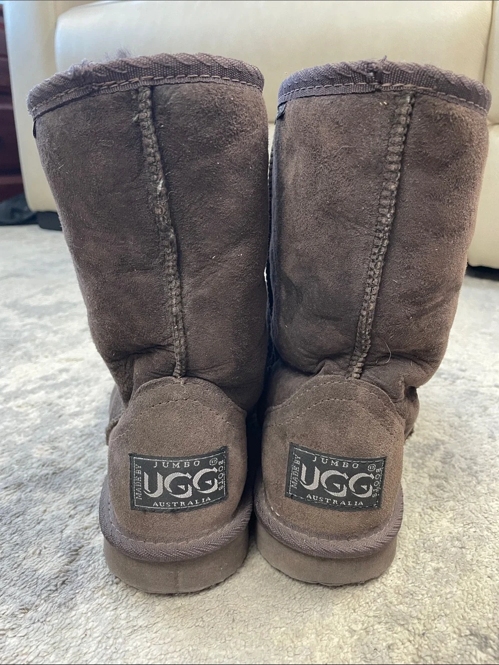 Jumbo UGG Australia Sheepskin Brown Boots